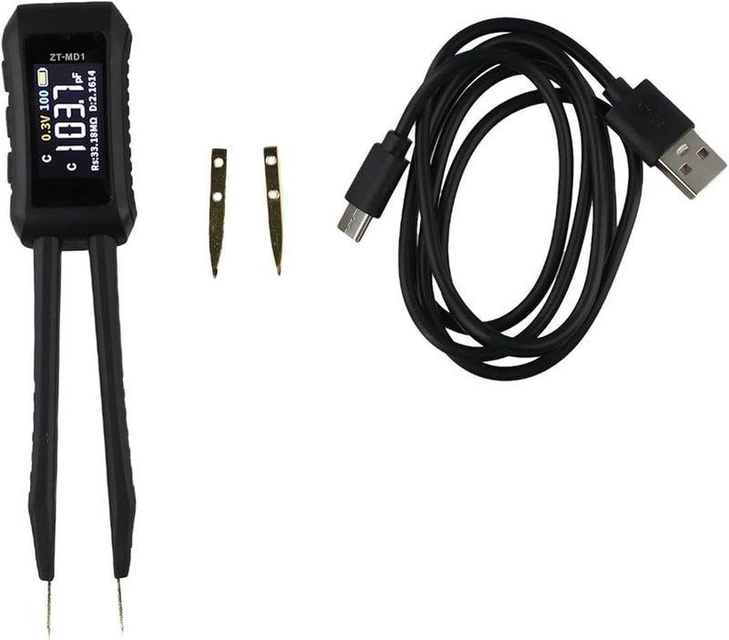 ZT MD1 LCR Tweezer Meter Automatic Component Identification High Precision Portable Electronic Tester - Image 5